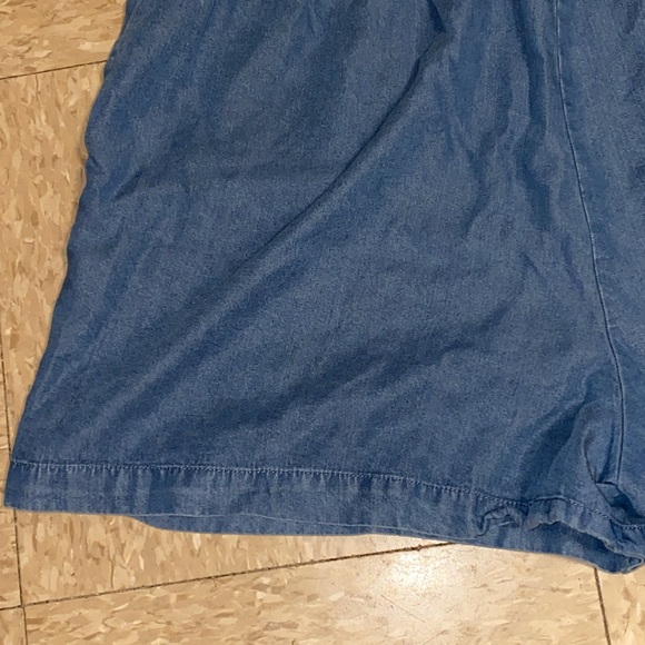 Lucky Brand Paperbag Waist Wide Leg Shorts in Fisherman’s Blue size Large - Picture 10 of 16